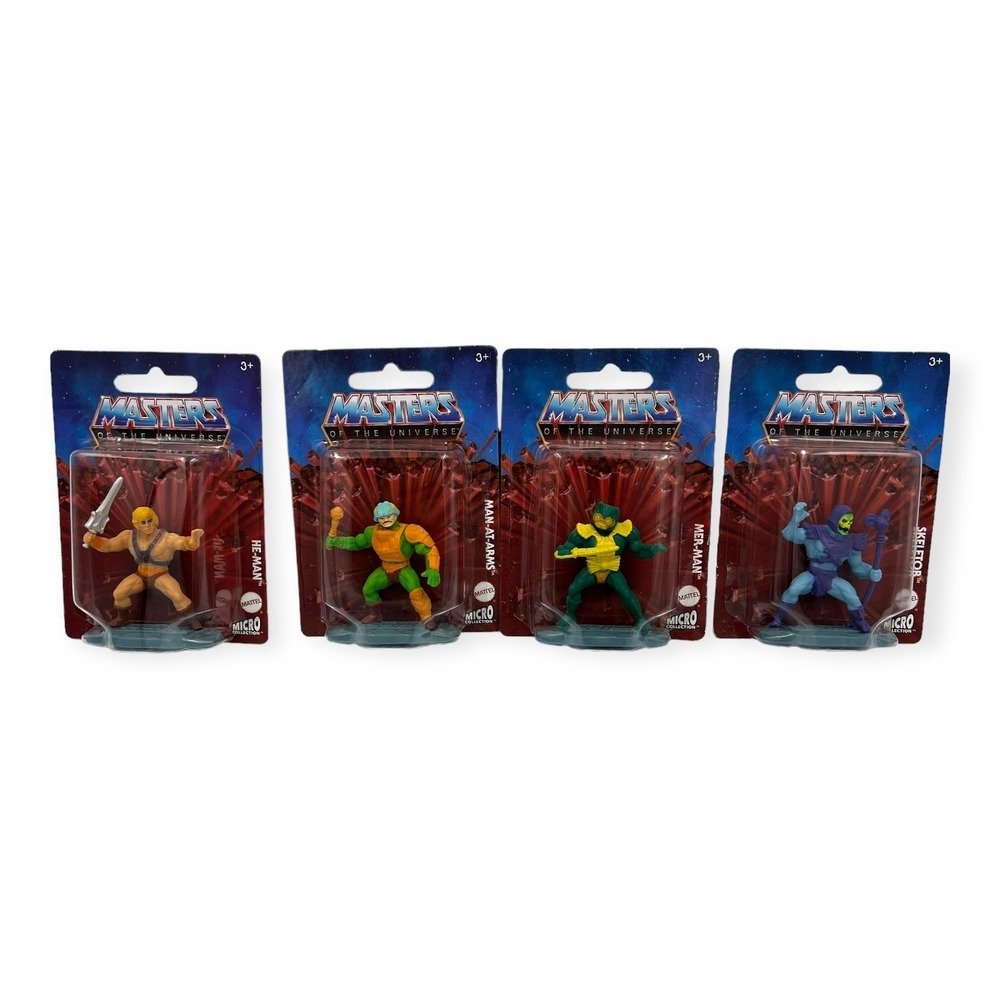 Masters of the Universe Micro Collection‎ 4 Pack He-Man Skeletor New